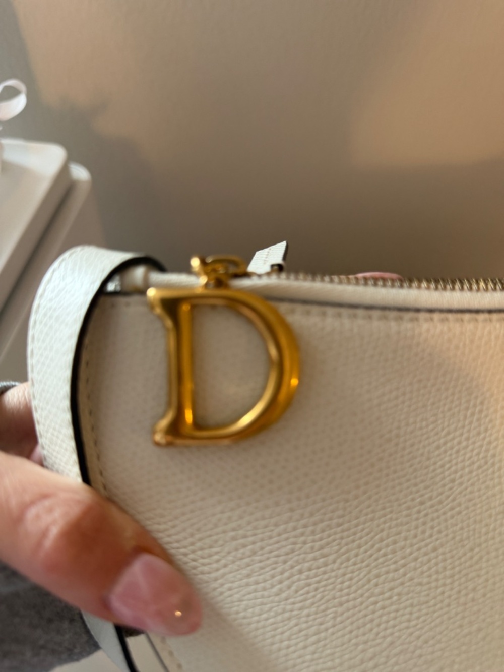 Christian Dior 3 zipper saddle bag with scarf - Picture 7 of 10